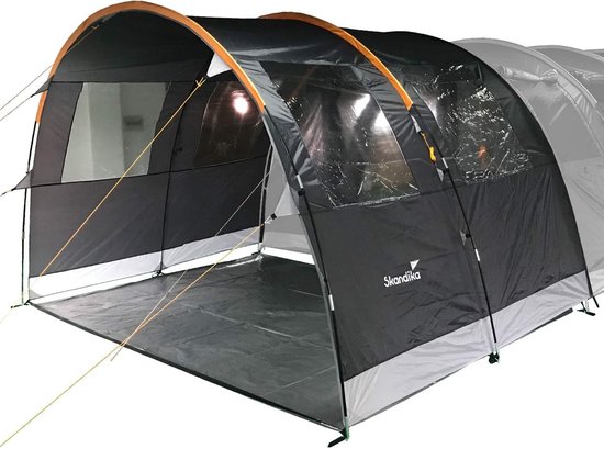 Skandika Canopy Gotland 6 Tentluifel - Voortent voor de Skandika Gotland 6 tent - grijs/oranje van Skandika