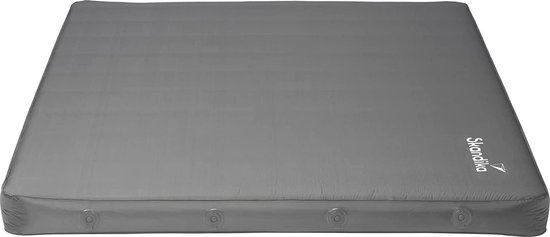 Skandika Easy 3D Premium Double slaapmat - Slaapmat voor 2 personen, 195 x 140 x 10 cm, zelfopblazend, licht, zelfvullend schuim, belastbaar tot 150 kg | Outdoor, kamperen, luchtmatras, tent van Merkloos