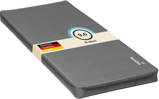 Skandika Easy 3D Premium slaapmat - Slaapmat voor 1 persoon, 195 x 80 x 10 cm, zelfopblazend, licht, zelfvullend schuim, belastbaar tot 150 kg | Outdoor, kamperen, luchtmatras, tent van Merkloos