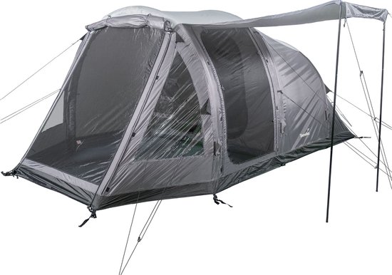Skandika opblaasbare tent Folldal Air-Rise voor 4 personen - Luchttent met ingenaaid grondzeil, waterdicht, muskietennet, 5000 mm waterkolom, inclusief pomp | Kampeertent, tunneltent, air tent van Merkloos