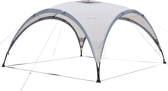 Skandika paviljoen Event Shelter Ascot 350 - Outdoor tuinpaviljoen, 230 cm stahoogte, zonbescherming UPF 50+, weerbestendig, regendicht, stabiele stalen stokken, zonnescherm | Partytent voor festival, strand van Merkloos