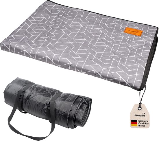 Skandika tenttapijt Bredal 200 x 300 cm - Outdoor tapijt met softtouch-polyester, weerbestendig & waterdicht, met draagriem | Picknickdeken, campingtapijt, tentonderlegger, campingaccessoire
