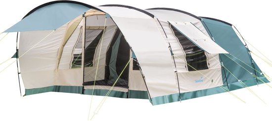 Skandika tunneltent Hafslo 5 Sleeper Protect - Kampeertent voor 5 personen, Sleeper-technologie, canopy-luifel, 5000 mm waterkolom | Grote familietent, tent, outdoor, camping van Merkloos