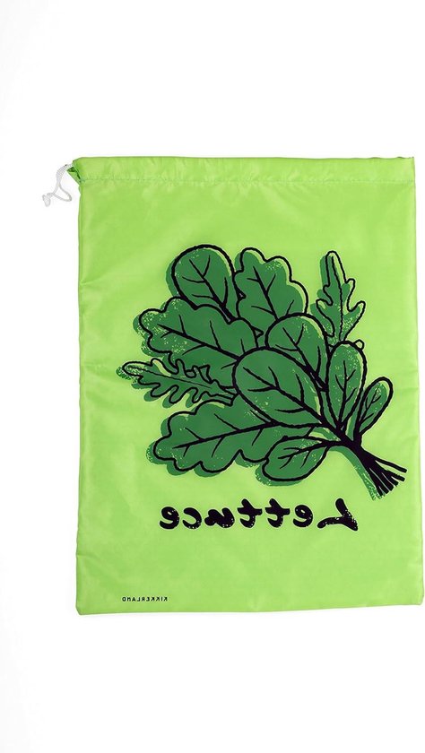 Sla Zak - Salade Tas - Groente Vers Houden - Lucht en Vocht Buiten - 26 x 36 cm - Groen