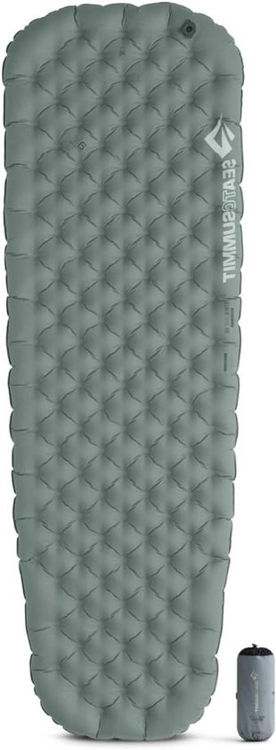 Slaapkussen Opblaasbaar - Kampeer Kussen - Comfortabel Slapen - Geïntegreerde Pomp - 10 cm Dik - Grijs