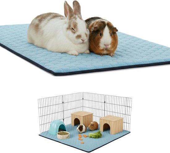 Slaapmat 70 x 105 cm - Verwijderbare fleece tunneldeken - Absorberend en waterdicht - SnelShoppen
