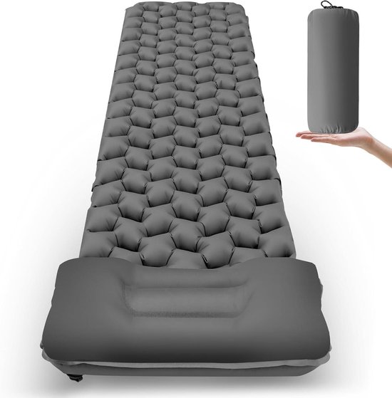 Slaapmat Camping - Luchtbed Outdoor - Comfortabel Slapen - Ultralicht en Compact - 190 x 59 cm - Marineblauw