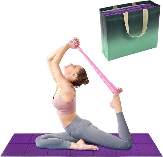 Slaapmat Camping - Opvouwbaar Matje - Outdoor Activiteiten - Onderhoudsvriendelijk Oppervlak - 173x61cm - Violet