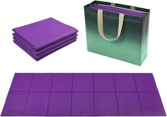 Slaapmat Kamperen - Opvouwbaar Kussen Mat - Outdoor Activiteiten - Waterafstotend Oppervlak - 173x61x0.6cm - Violet