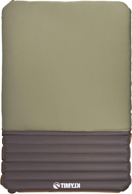 Slaapmat - Luchtbed Kamperen - Comfortabel Slapen - Lucht en Schuim Combinatie - 198 x 135 x 13 cm - Groen van Merkloos