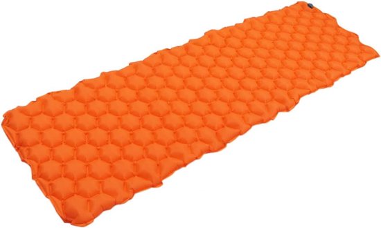 Slaapmat - Luchtbed - Kamperen - Lichtgewicht en compact - 192x58x6cm - Oranje