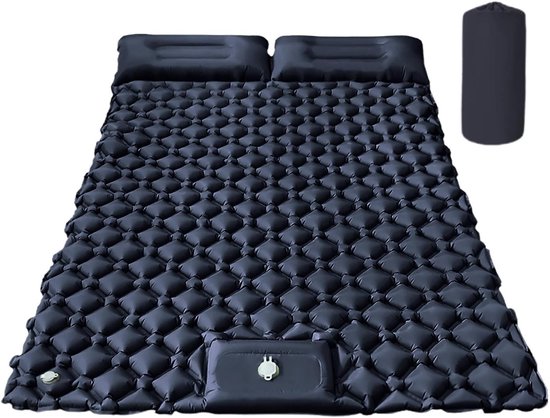 Slaapmat - Luchtbed - Kamperen - Snel opblazen - 190 cm - Purperblauw