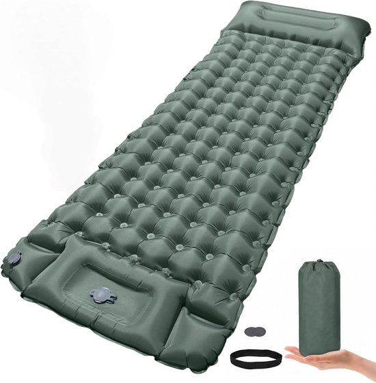 Slaapmat Opblaasbare Slaapmat Ultralicht Met Kussen En Voetpomp Compacte Lichte Slaapmat Voor Camping Rugzakreizen Wandelen Reizen Tent