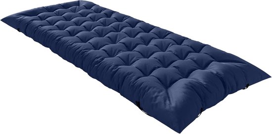 Slaapmat Opvouwbaar - Campingmatras Kussen - Kamperen Reizen - Extra Dikke Vulling - 200 x 80 cm - Blauw van Merkloos