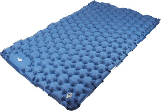 Slaapmat - Slaapmat Zelfopblazend - Luchtbedden - Opblaasbaar Luchtmatras Voor Buiten - Opvouwbare - Duurzaam Matras - Ultralicht - Waterdicht En Antislip - Voor Kamperen, Wandelen, Reizen (Marineblauw) van Merkloos