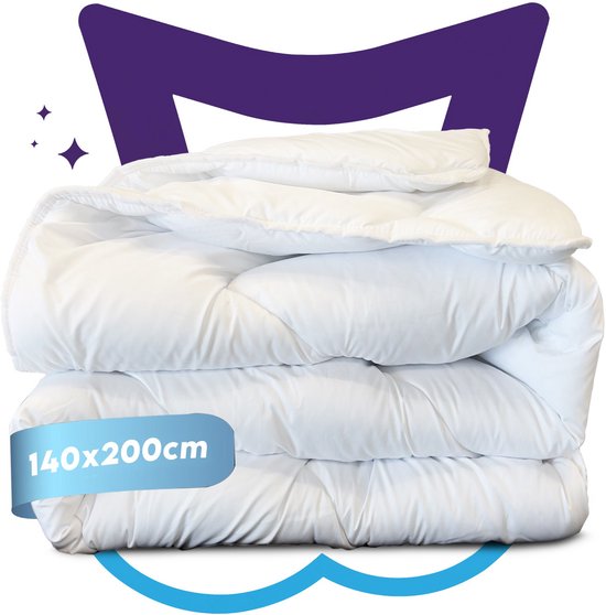 Slaapspeciaal - White Soft Series - Dekbed - All Year Dekbed | 140x200 cm - Dekbed Geschikt Voor Het Gehele Seizoen - Anti Allergie - Hoogwaardige Ultra Soft - Hotelkwaliteit - Eenpersoons Dekbed van Slaapspeciaal
