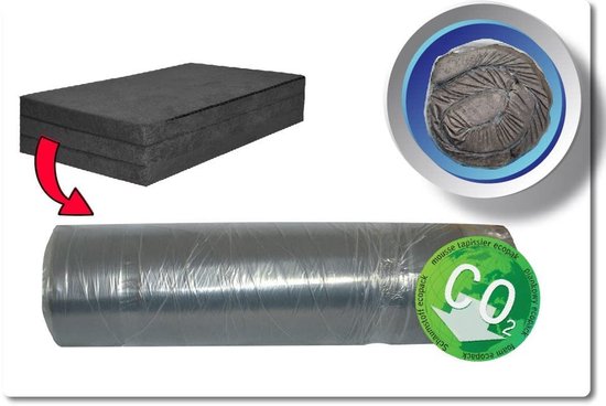 Slaapstoel met uitvouwbaar matras voor logees en kamperen - Grijs - 200 x 70 x 10 cm van Merkloos