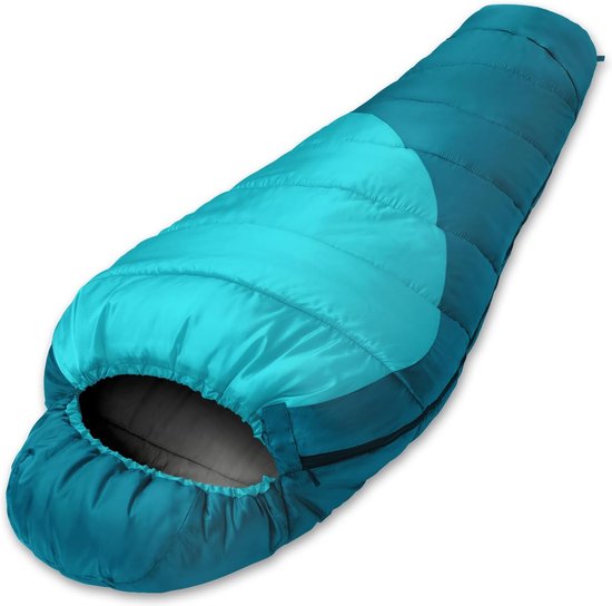 Slaapzak, -10 °C - 15 °C, 4 seizoenen, winter, mummieslaapzak, wateraftotend, slaapzak voor reizen, camperen, outdoor, kamperen of binnenland