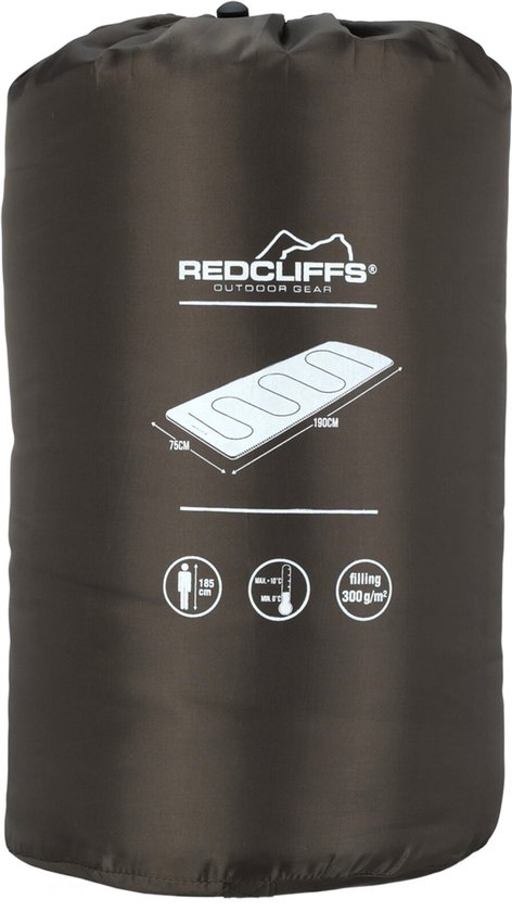 Slaapzak - 190x75 cm – 0 tot +10 °C – Polyester – Met Opbergzak – Groen van Auronic