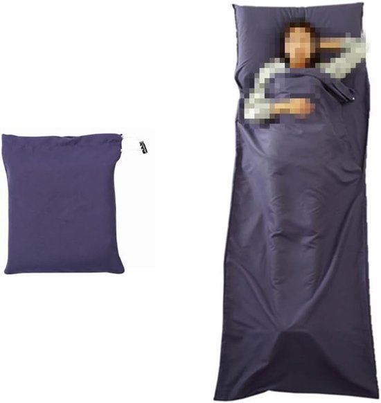 Slaapzak 210x75 cm met Beddegoed en Voering voor Reizen, Ideaal voor Kamperen, Wandelen en Bergbeklimmen