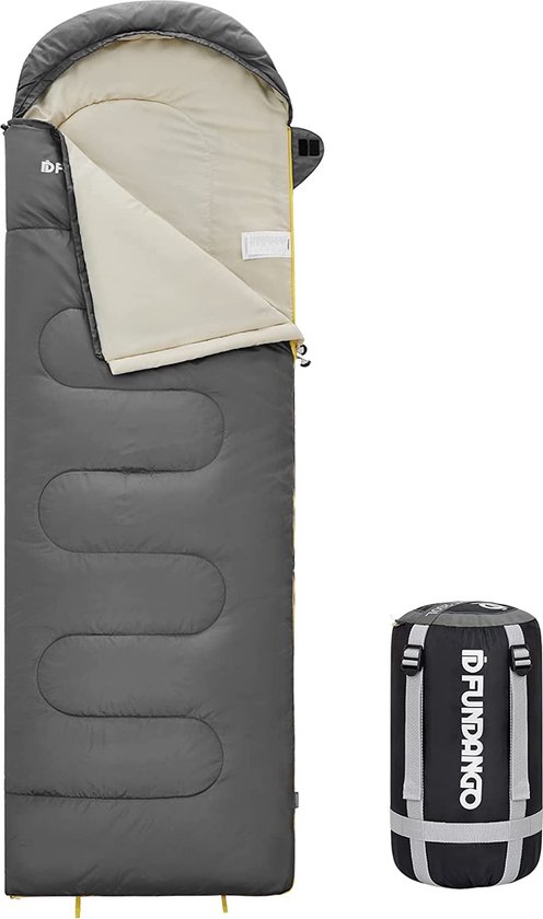 Slaapzak, 3-4 seizoenen, dekenslaapzak, lichtgewicht, warm en waterdicht, voor volwassenen en kinderen, voor kamperen, wandelen en reizen van Eurotrail