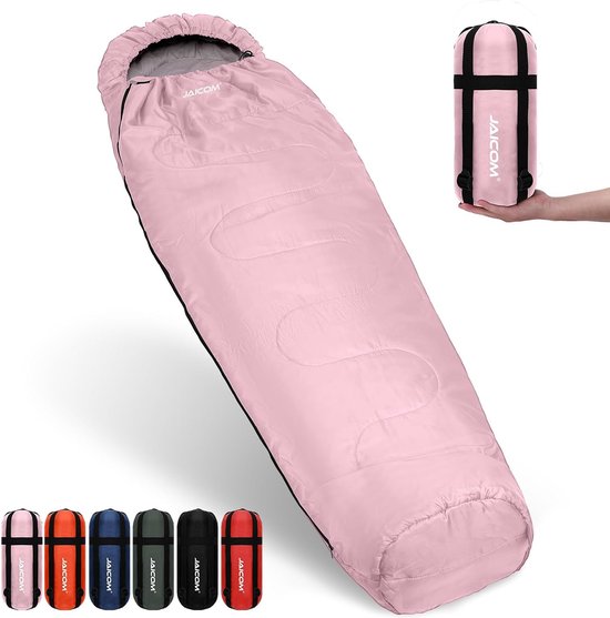 Slaapzak, 3 seizoenen, ultralichte mummieslaapzak [800 g], slaapzak kleine verpakkingsmaat & volwassenen - outdoor, camping, trekking, indoor van Forceatt