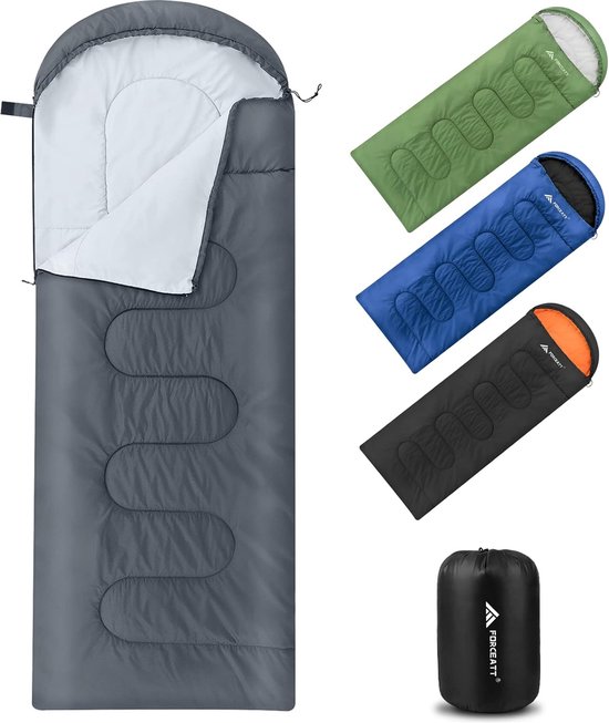 Slaapzak, 3/4 seizoenen, slaapzak, kleine pakmaat, zomerslaapzak/winterslaapzak, dekenslaapzak, camping, reizen, festival, van Merkloos