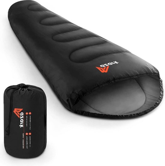 Slaapzak 350 g/m² lichtgewicht-waterproof 4 seizoenen kamperen-wandelen buitenshuis-slaapzak volwassenen-kinderen van Merkloos