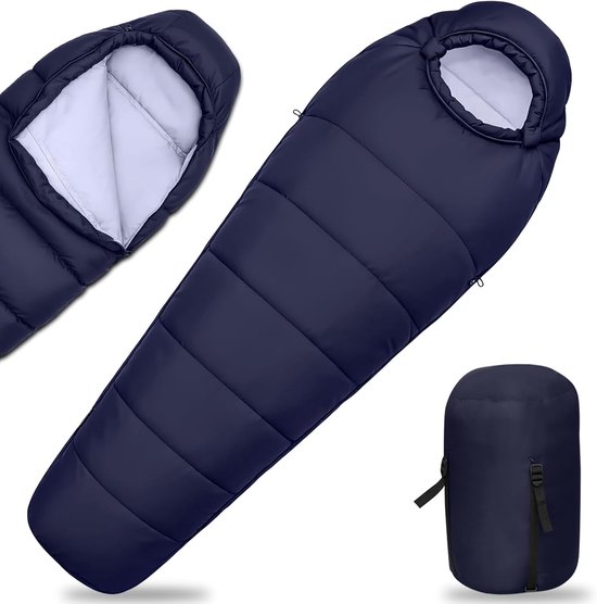 Slaapzak 4 Seizoenen - Compacte Ultralichte - Kamperen en Wandelen - Waterdicht en Ademend - 220 cm x 80 cm