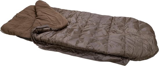 Slaapzak 4 Seizoenen - Mummy Slaapzak - Vissen Kamperen - Fleece Voering - 220x90cm - Groen van Merkloos