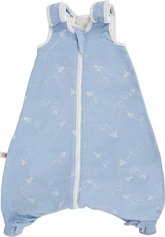 Slaapzak 6-18 Maanden - Verstelbare en Omvormbare Slaapzak met Harnasgleuf en 2-Wegritssluiting 10 Tog voor de Winter - Papieren Vliegtuigjes van Merkloos