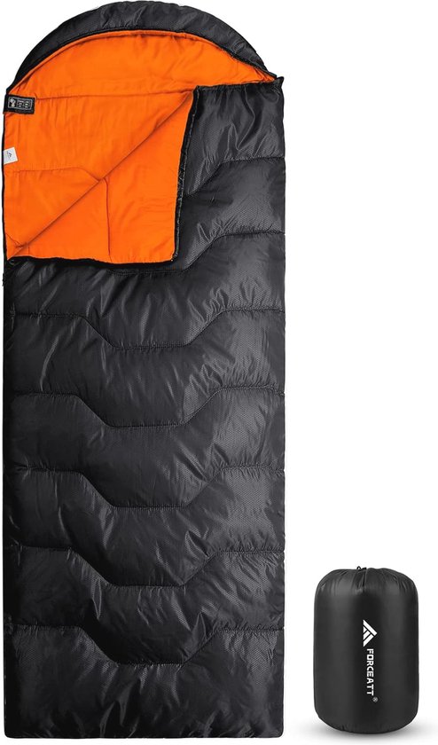 Slaapzak -8°C tot 15°C, 4 Seizoenen, Lichtgewicht en Waterafstotend voor Rugzakreizen van Slaapza