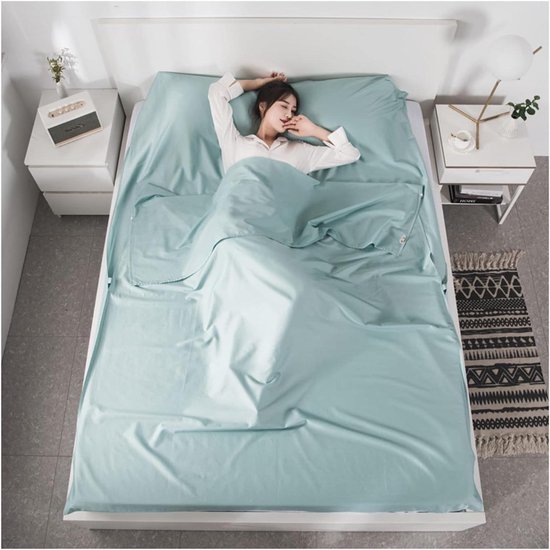Slaapzak Binnenvoering - Reis Laken - Comfortabel Slapen - Compact Ultralicht - 880 g - Grijs