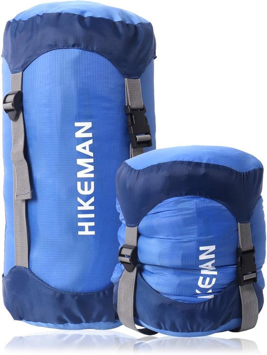 Slaapzak compressiezak - M - 15L - 21*43CM - Geschikt voor slaapzakken met een gewicht van 1,0kg-1,5kg - Waterdichte, ultralichte, compacte ruimtebesparende uitrusting - Geschikt voor kamperen, reizen en buitenactiviteiten van Merkloos