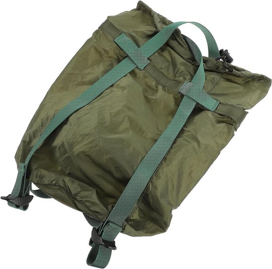 Slaapzak Compressiezak - Opbergzak Quilt - Outdoor Kamperen - Waterbestendig Nylon - 18x38 cm - Groen
