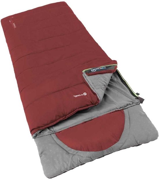 Slaapzak Dekenmodel - Kampeerslaapzak Rechthoekig - Kamperen Buitenactiviteiten - Omvormbaar tot Deken - 220 x 85 cm - Rood