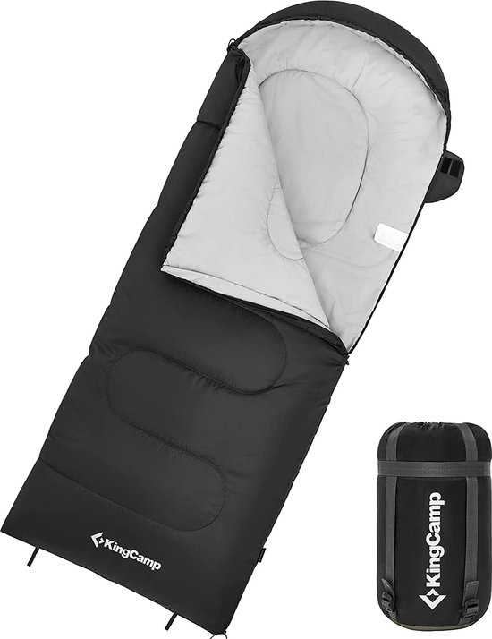 Slaapzak, dekenslaapzak, lichtgewicht, warm, outdoor, kinderen en vol, 3-4 zijden, voor kamperen, wandelen, met draagtas van Merkloos