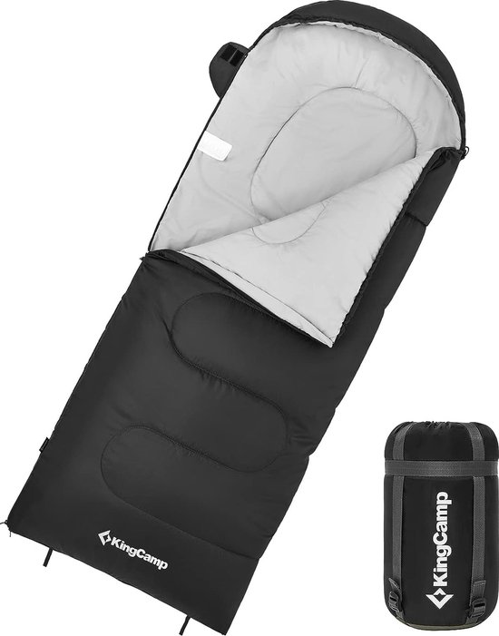 Slaapzak, dekenslaapzak, lichtgewicht, warm, outdoor, kinderen en volwassenen, 3-4 seizoenen, voor kamperen, wandelen, met draagtas van Slaapza