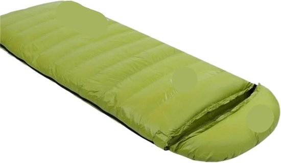 Slaapzak Dons - Winter slaapzak - Kamperen Wandelen - Waterdicht Lichtgewicht - 210x80cm - Groen