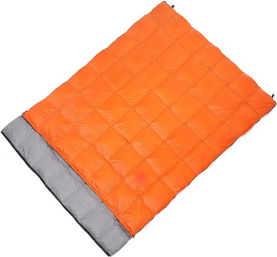 Slaapzak Dubbel - Envelop model - Kamperen en outdoor - Bestand tegen extremen - Extra breed - Zwart