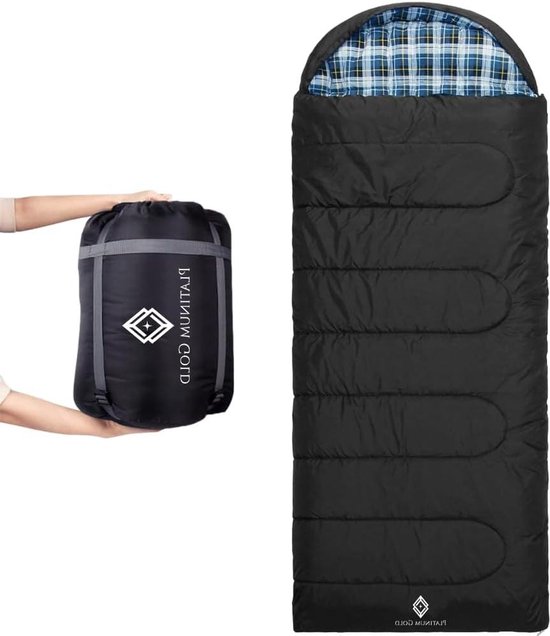 Slaapzak Flanellen volwassenen 3-4 seizoenen XL-slaapzak enkele 1 persoon outdoor zomer indoor activiteiten van Merkloos