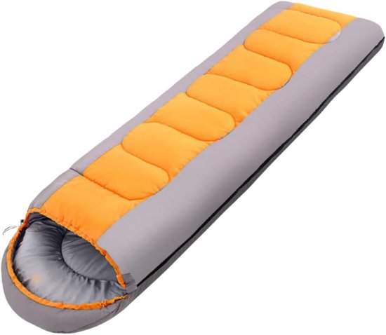 Slaapzak - Kampeerslaapzak - Buiten slapen - Waterdicht en winddicht - 87 inch lengte - Oranje