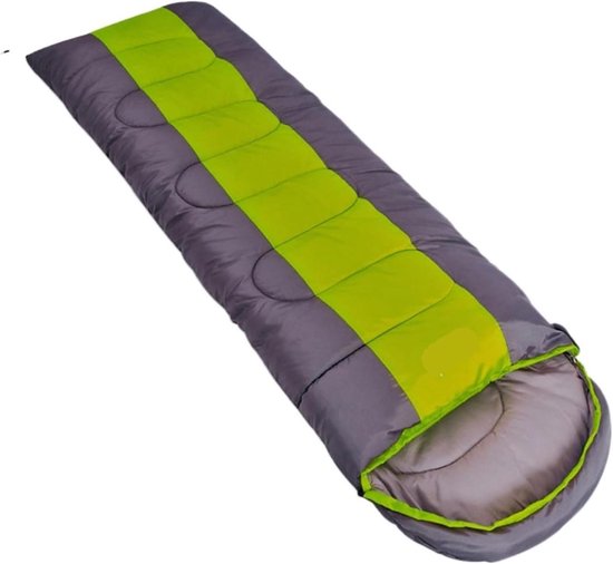 Slaapzak - Kampeerslaapzak - Buitenavonturen - Vier seizoenen - 75 x 220 cm - Groen