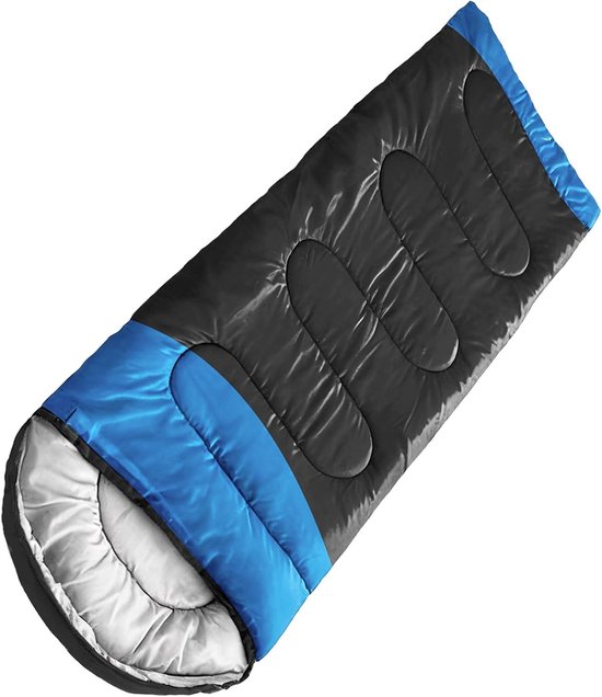 Slaapzak - Kampeerslaapzak Outdoor - Kamperen en Wandelen - Volledige Weerbescherming - Niet Gespecificeerd - Zwart Blauw