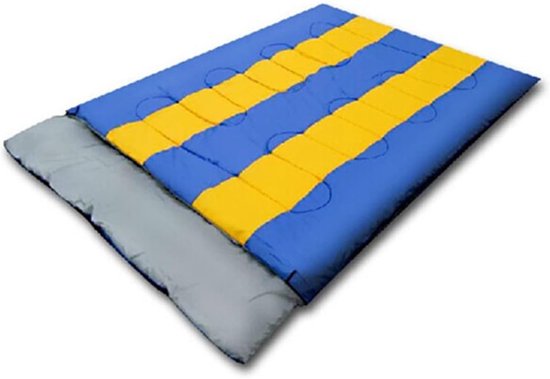Slaapzak - Kampeerzak - Buiten slapen - Machinewasbaar - Dubbel formaat - Blauw