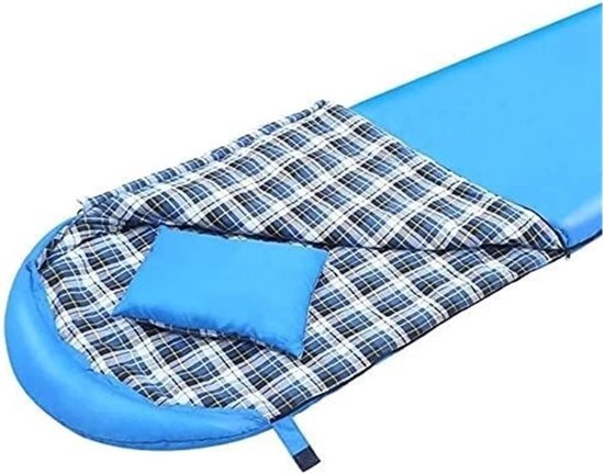 Slaapzak - Kampeerzak - Buiten slapen - Vochtregulerend materiaal - 210x75 cm - Blauw