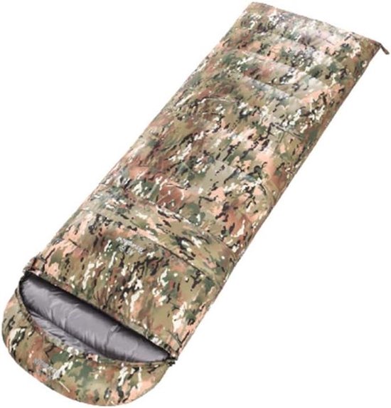 Slaapzak - Kampeerzak - Buiten slapen - Waterdicht camouflage ontwerp - 220x80 cm - Donkergroen