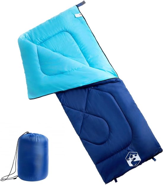 Slaapzak - Kampeerzak - Buiten slapen - Waterdicht en warm - 190 x 72 cm - Marineblauw