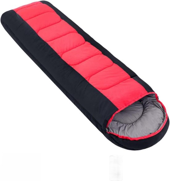Slaapzak - Kampeerzak - Buiten slapen - Waterdicht en winddicht - 230cm - Rood