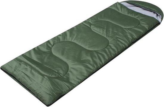 Slaapzak - Kampeerzak - Buitenavontuur - Machinewasbaar - 210x70cm - Groen